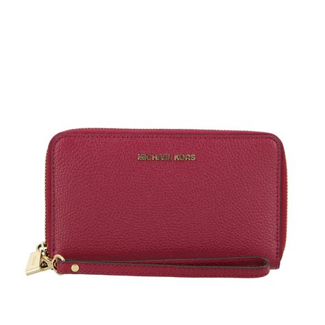 michael kors dark cherry wallet|Michael Kors small black wallet.